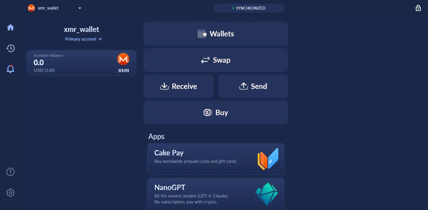 Cake Wallet