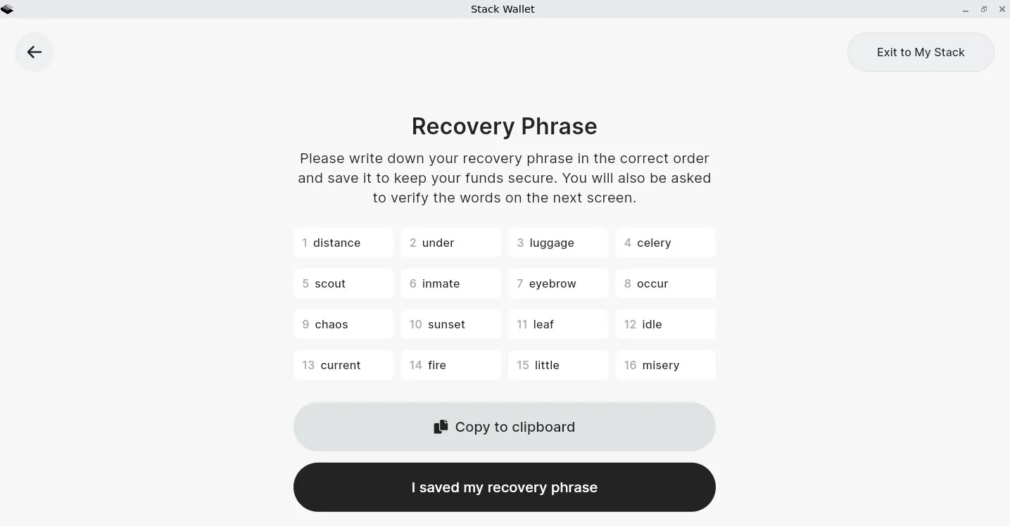 Stack Wallet